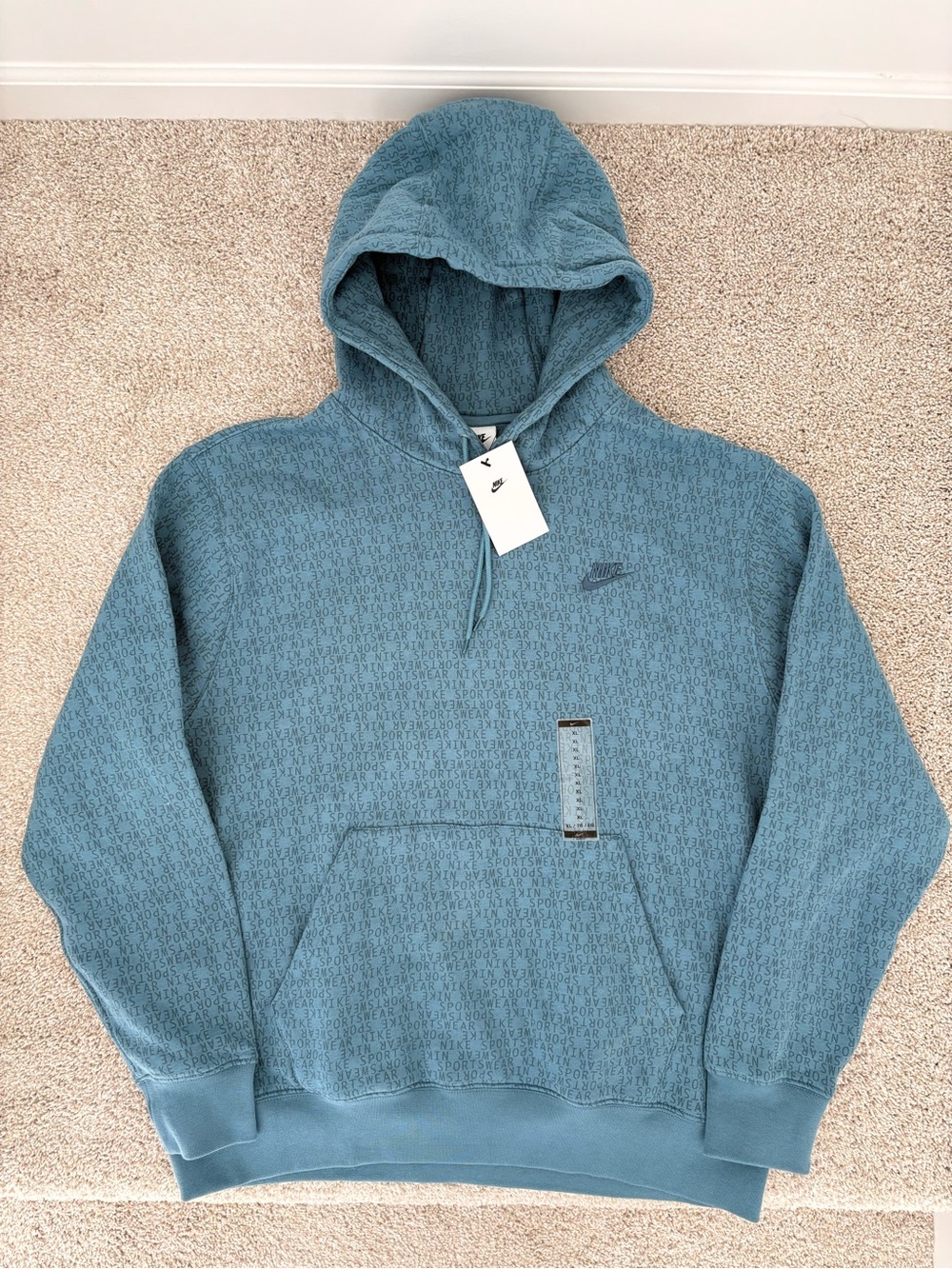 Nike Men's Monogram Pullover Hoodie Size XL
